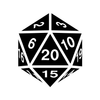 RPG Simple Dice ícone