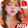 Live Sweet Camera Face Stickers Editor-Snap Filter ícone